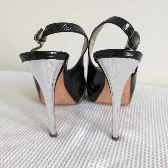 Black Aldo Strappy Stiletto Heels - Picture 6 of 6